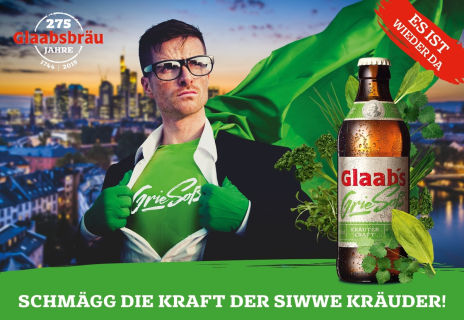 Glaabsbräu GieSoß Werbung